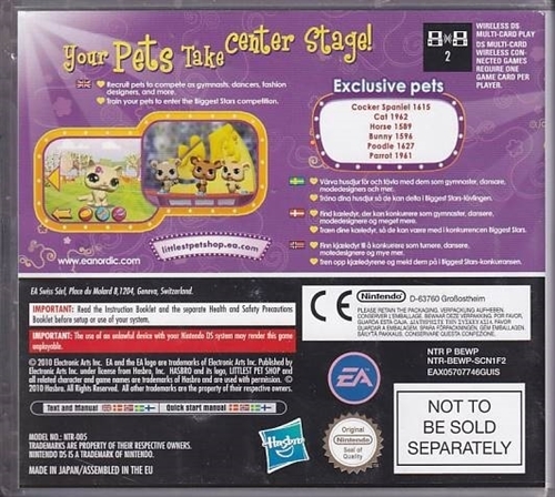 Littlest Pet Shop Biggest Stars Purple Team - Nintendo DS (A Grade) (Genbrug)